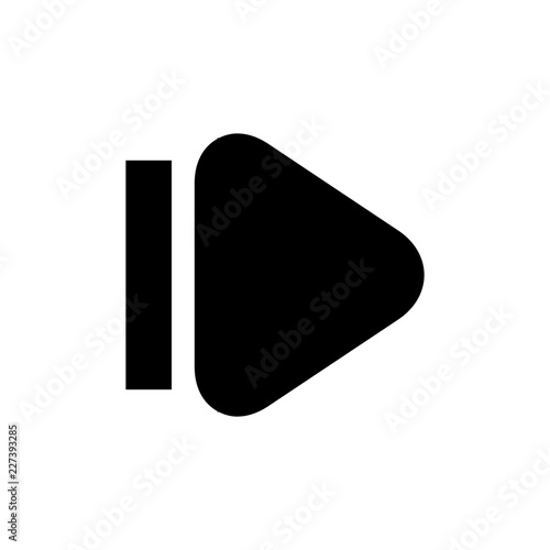 Media Controlls Slomo Forward Gui Web vector icon