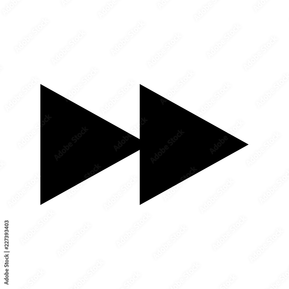 Media Controlls Forward Track Gui Web vector icon Media Controlls Forward Track Gui Web vector icon