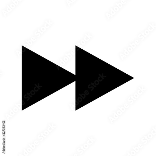 Media Controlls Forward Track Gui Web vector icon