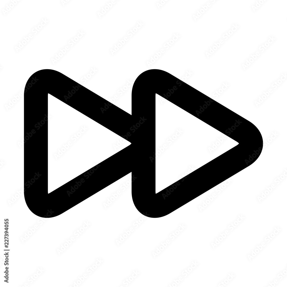 Media Controlls Forward Track Gui Web vector icon Media Controlls Forward Track Gui Web vector icon