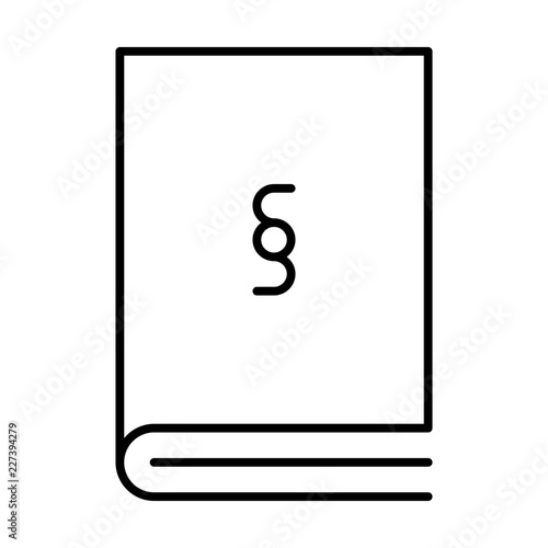 Law Book Lawyer Judge Judgement Law vector icon
