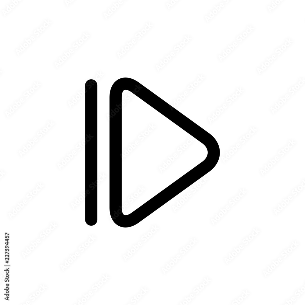 Media Controlls Slomo Forward Gui Web vector icon Media Controlls Slomo Forward Gui Web vector icon