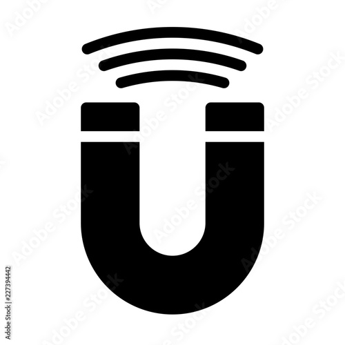 Magnet Attracting Work Business Seo Agency Work vector icon