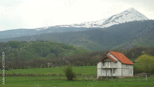 Kosovo Tetova snowy mountains. photo