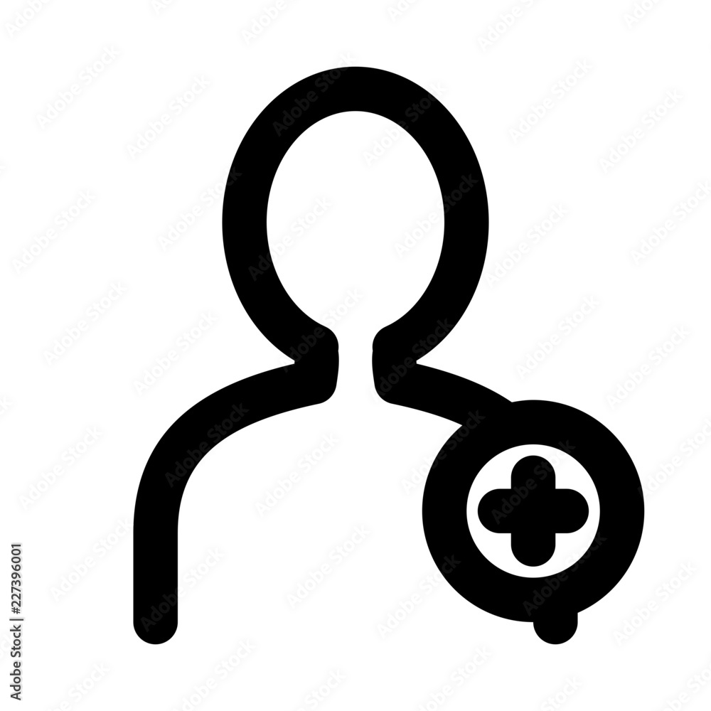 Male User Add Account Interface Login vector icon Male User Add Account Interface Login vector icon