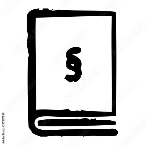 Law Book Lawyer Judge Judgement Law vector icon