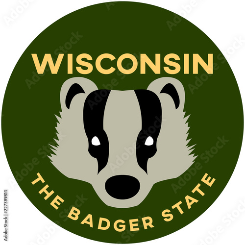 wisconsin: the badger state | digital badge