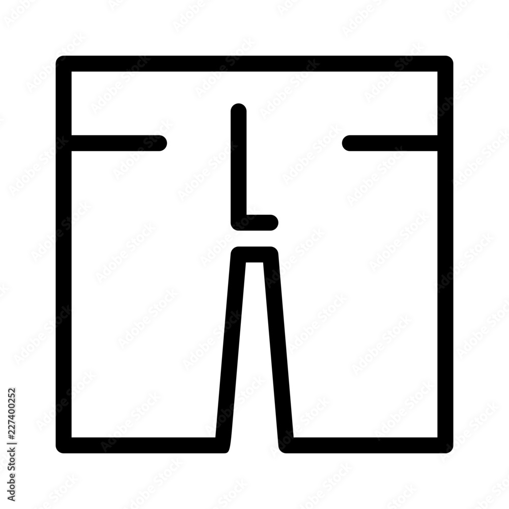 Pants Short Clothes Fashion Wear Laundry Clothing vector icon Pants Short Clothes Fashion Wear Laundry Clothing vector icon