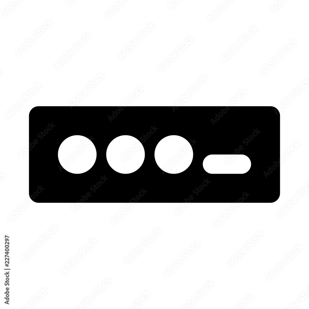 Password Sucurity Technology Devices Equipment Automation Big Data vector icon Password Sucurity Technology Devices Equipment Automation Big Data vector icon