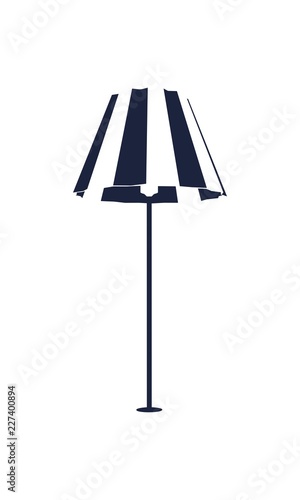 Floor lamp silhouette. Vintage torchere. Home interior and creativity