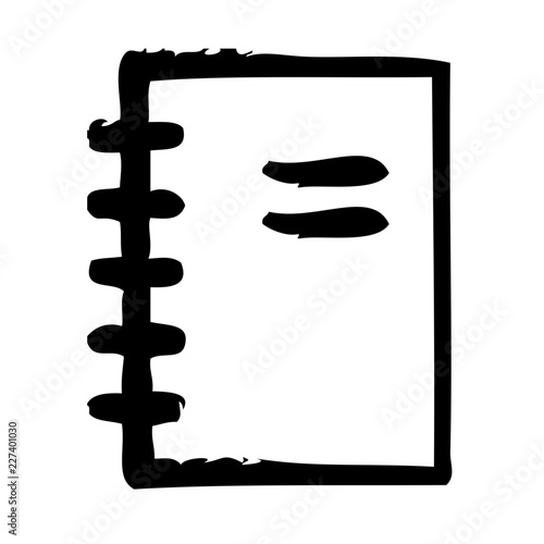 Notebook Education School Learning Creation Culture vector icon