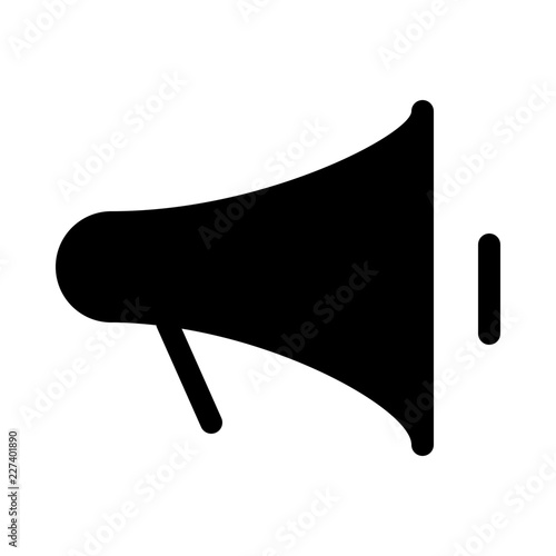 Megaphone Speaker Advertisement Gui Web vector icon