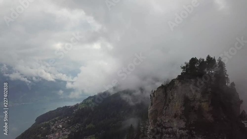 Foggy days in the Bernese Oberland, Switzerland. photo