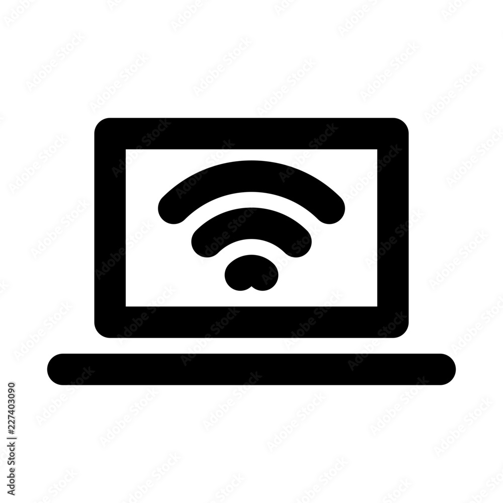 Notebook Wifi Tourism Travel Journey Voyage Tour vector icon Notebook Wifi Tourism Travel Journey Voyage Tour vector icon