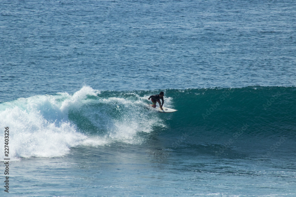 surfer on beautiful beach view summer holiday