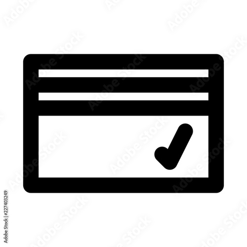 Payed Creditcard Cash Electronic Money Purchase vector icon