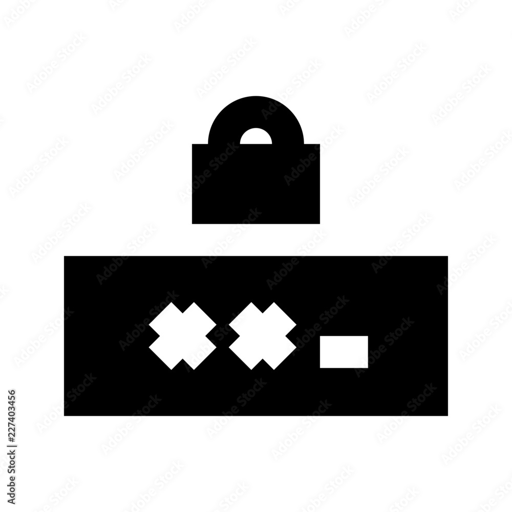 Password Lock Security Protect Protection Secure vector icon Password Lock Security Protect Protection Secure vector icon