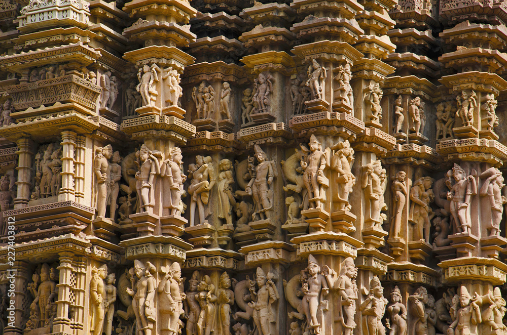 DEVI JAGDAMBA TEMPLE, Sculpture - Surasundaries, Western Group, Khajuraho, Madhya Pradesh, UNESCO World Heritage Site