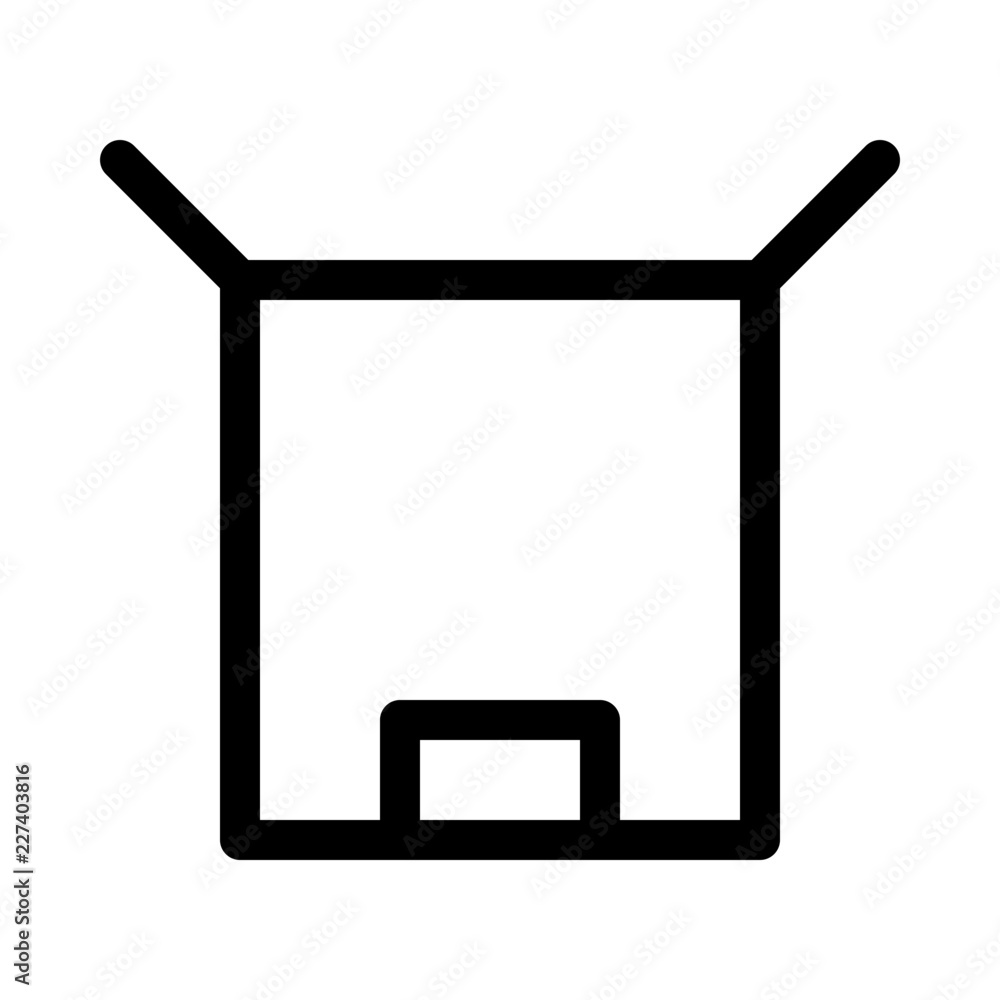 Parcel Commerce Market Shop Supermarket vector icon Parcel Commerce Market Shop Supermarket vector icon