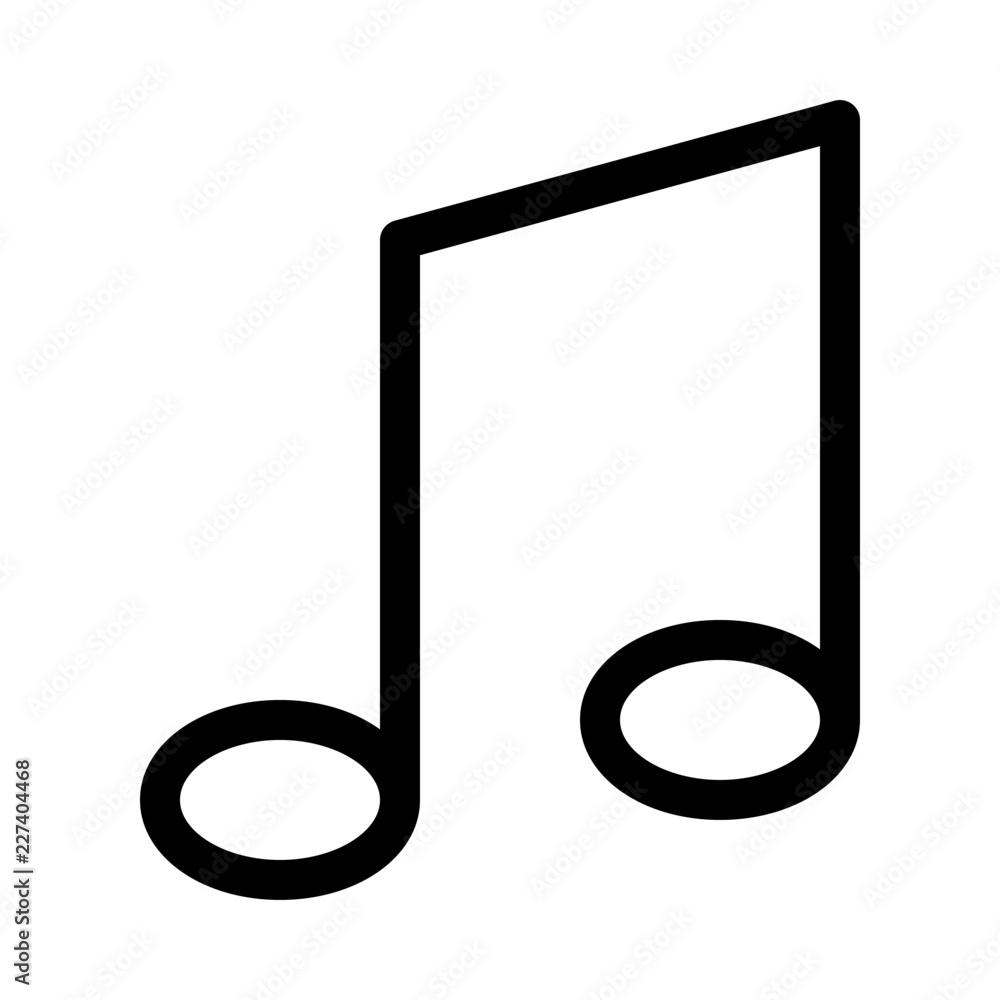 Notes Music Audio Gui Web vector icon Notes Music Audio Gui Web vector icon