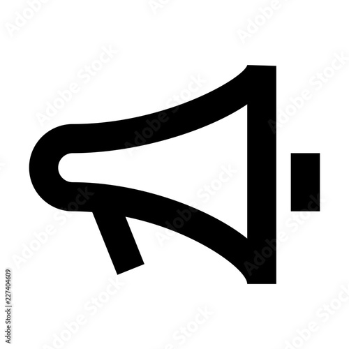 Megaphone Speaker Advertisement Gui Web vector icon