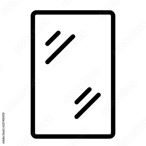 Mirror 2 Hairdresser Barber Coiffeur Haircutter vector icon
