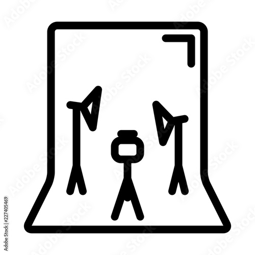 Photostudio Photographer Photo Studio Photography vector icon