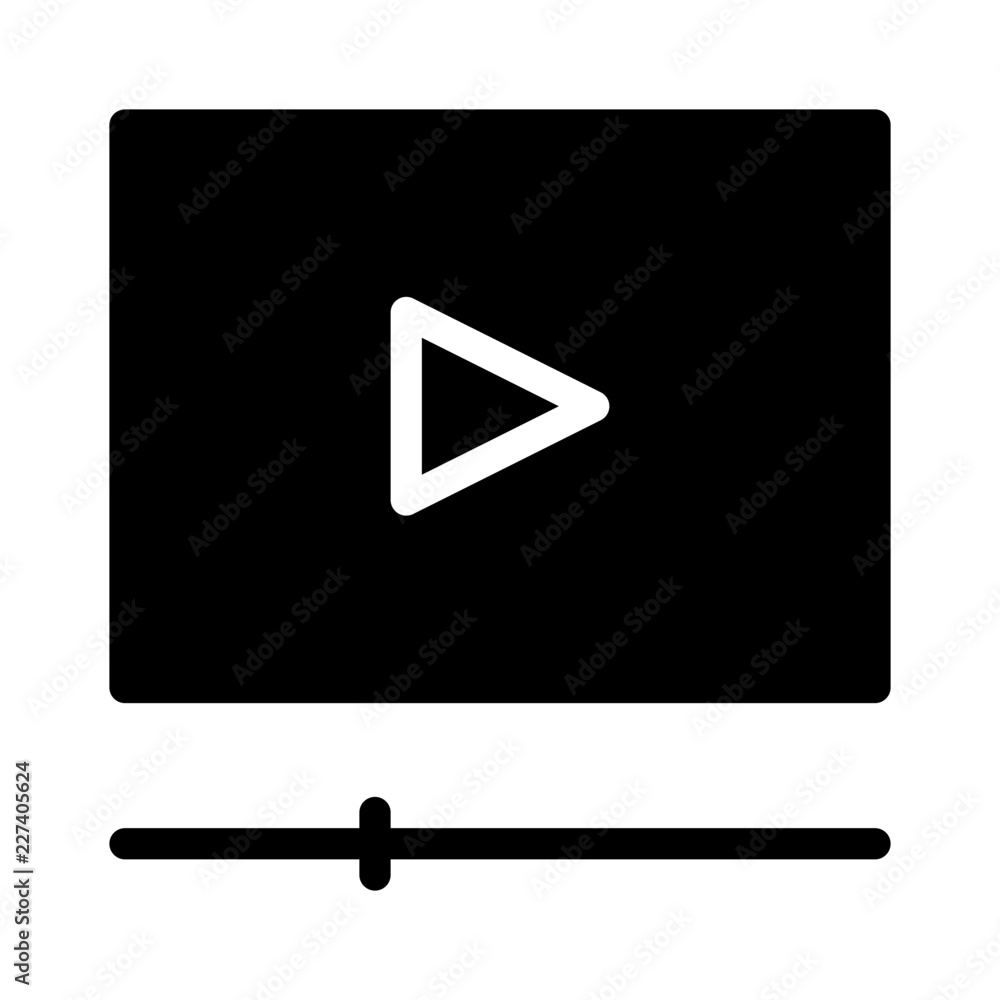 Online Video Communicate Broadcast News Television Newscast vector icon Online Video Communicate Broadcast News Television Newscast vector icon