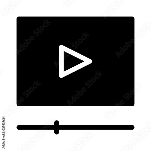 Online Video Communicate Broadcast News Television Newscast vector icon