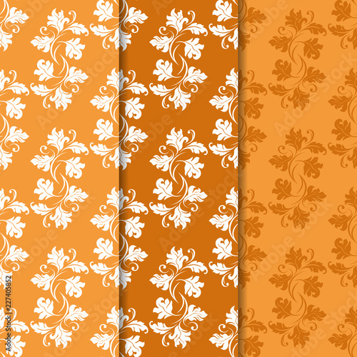 seamless abstract pattern with floral motive