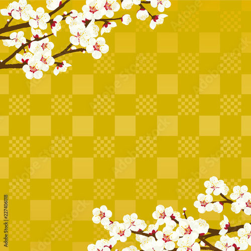 梅　背景イラスト