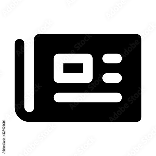 Newspaper News Blog Daily Times vector icon