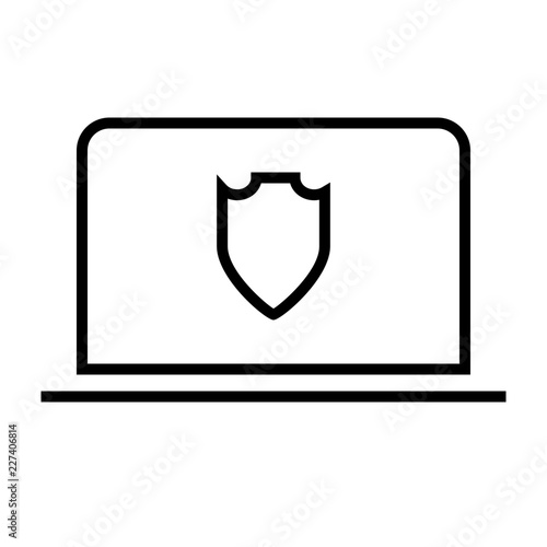 Free Download Notebook Protect Line1 vector icon - GFXLoad