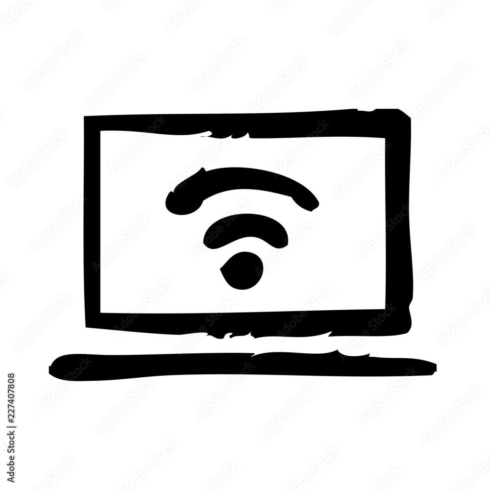 Notebook Computer Technology Devices Equipment Automation Big Data vector icon Notebook Computer Technology Devices Equipment Automation Big Data vector icon