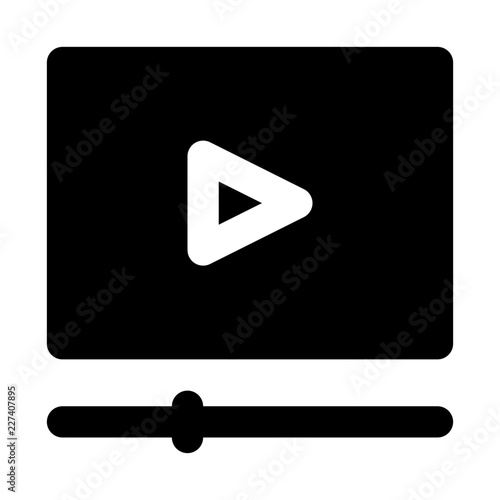 Online Video Communicate Broadcast News Television Newscast vector icon