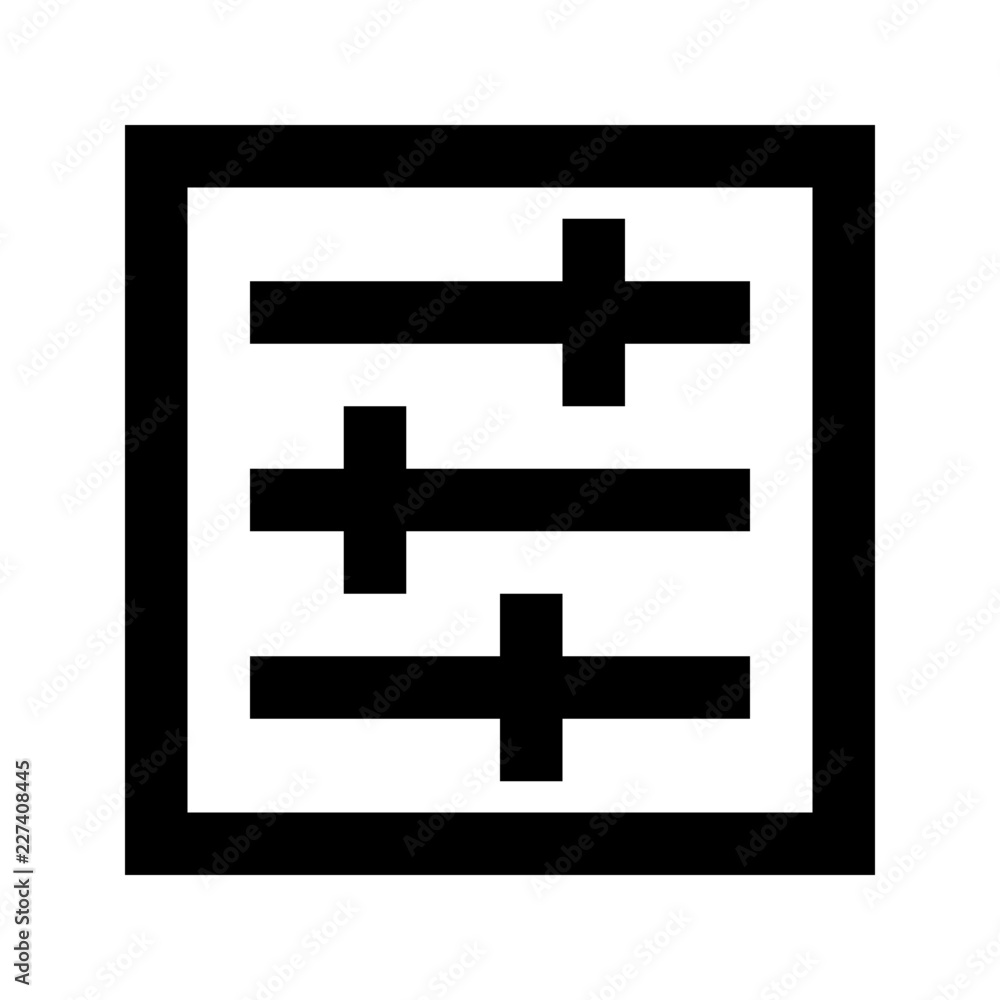 Obraz premium Mixer Vertical Media Multimedia Electronics Hardware vector icon