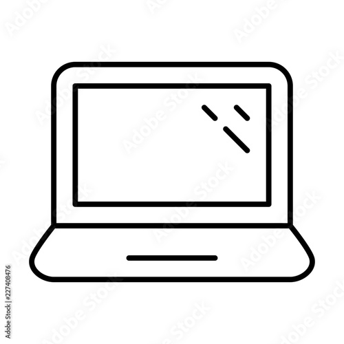 Notebook Computer Hardware Digital Device Electronics vector icon