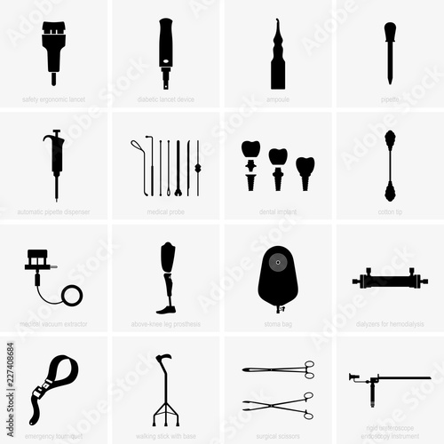 Fotografi Medical tools, devices, equipment