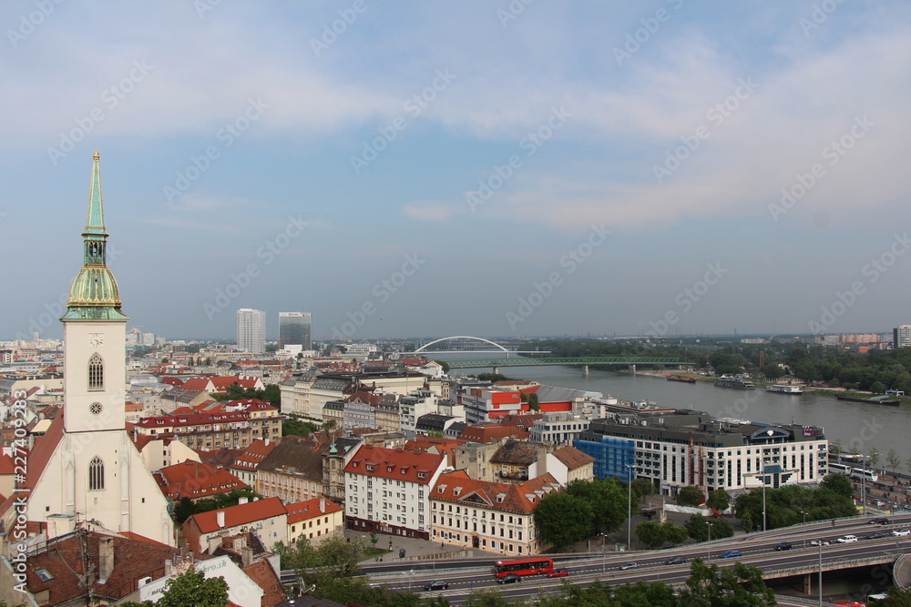 Fototapeta premium panorama. Brislava. Slovakia