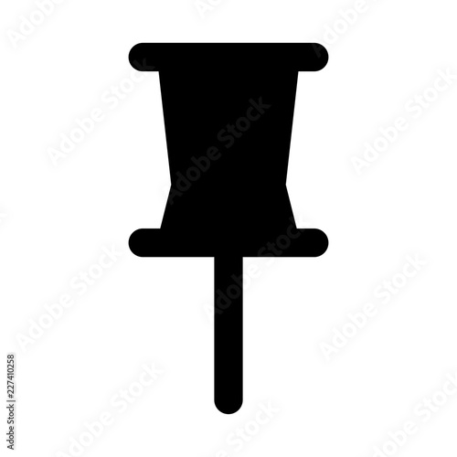 Pin Interface UI UX Software App vector icon