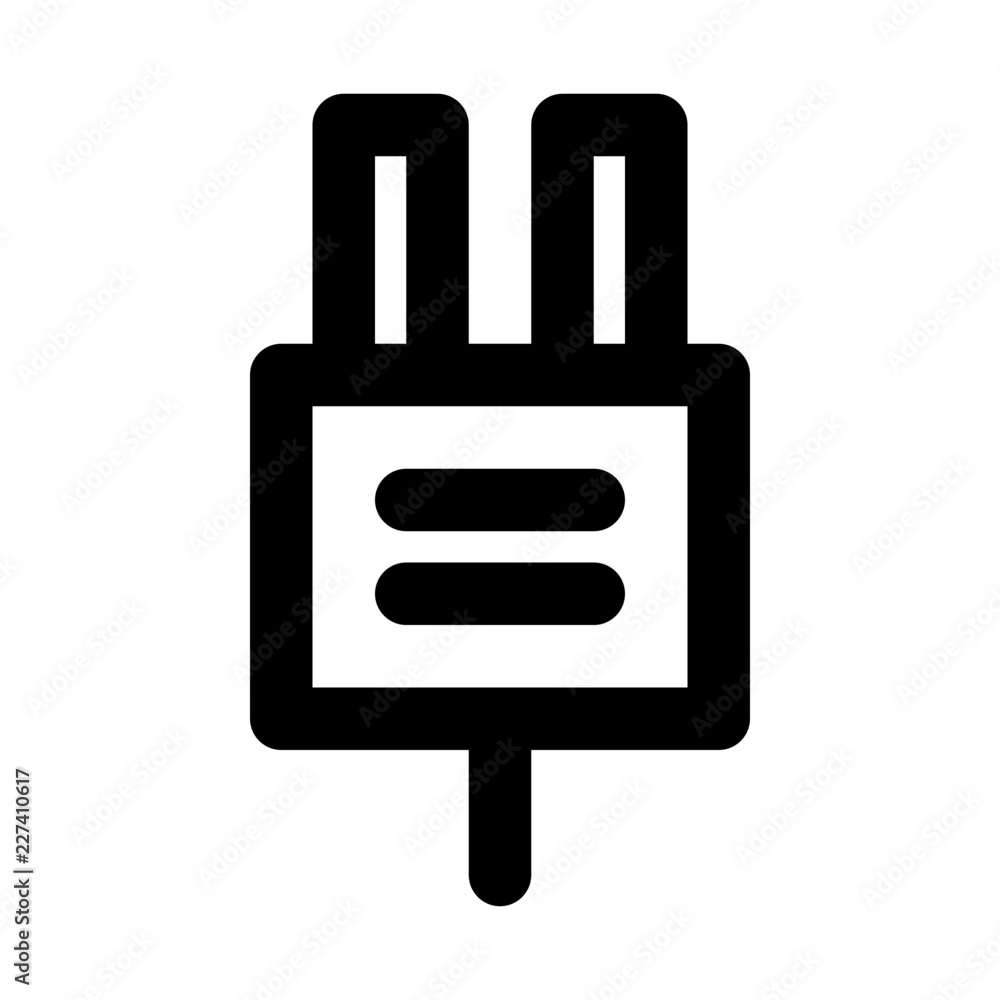 Plug Power Energy Force Electricity vector icon Plug Power Energy Force Electricity vector icon