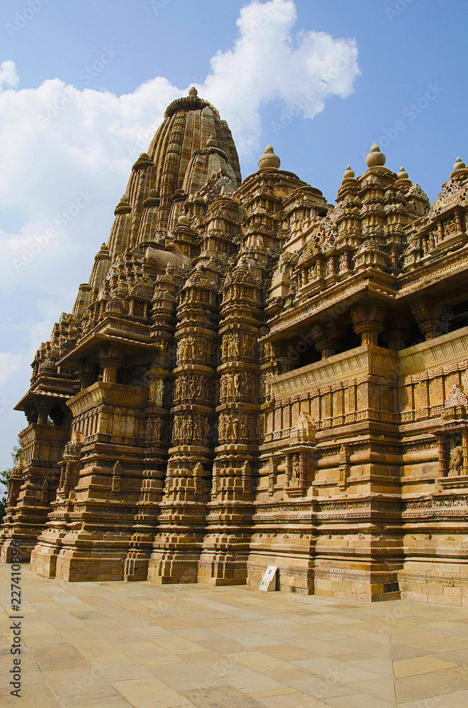 KANDARIYA MAHADEV TEMPLE, Facade - South View, Western Group, Khajuraho, Madhya Pradesh, UNESCO World Heritage Site