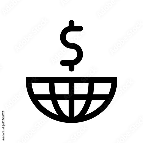 Reserve Currency Dollar Finance Money Exchequer Cash vector icon