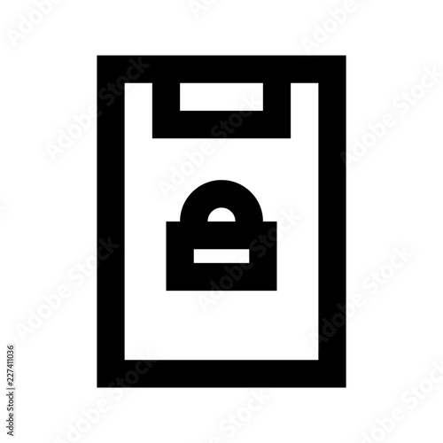 Report Lock Security Protect Protection Secure vector icon