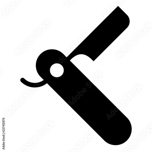 Razor Hairdresser Barber Coiffeur Haircutter vector icon