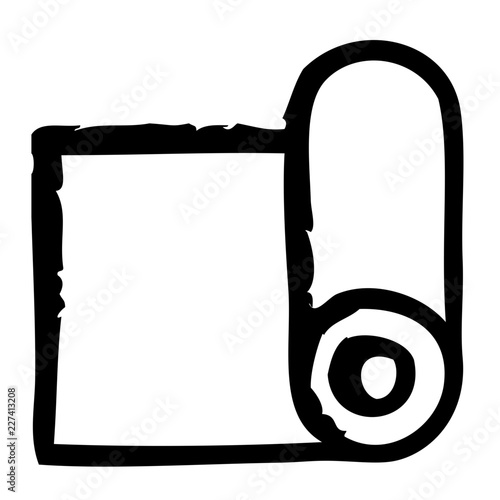 Roll Laundry Clothes Sew Stitch Cord vector icon