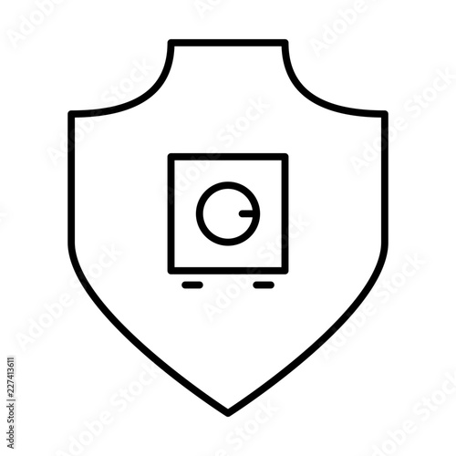 Safe Shield Security Safety Protection Secure vector icon