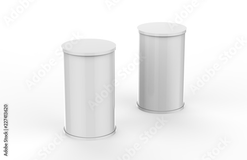 Wallpaper Mural Advertising Display Banner Stand Round Promotion Table, Mock Up Template On Isolated White Background, 3D Illustration Torontodigital.ca