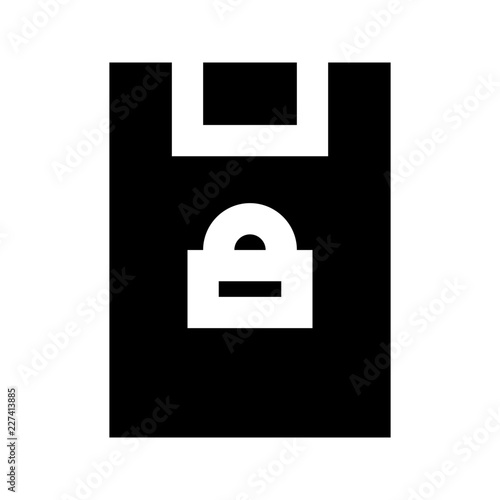 Report Lock Security Protect Protection Secure vector icon
