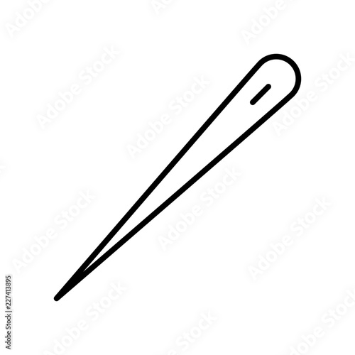 Pin Laundry Clothes Sew Stitch Cord vector icon